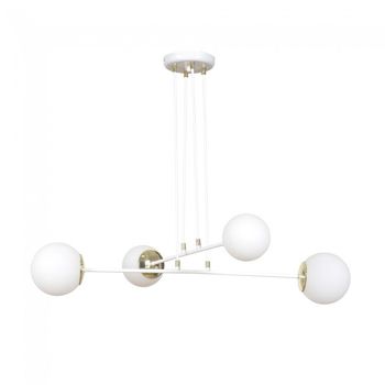 Lámpara colgante signo blanco (4 luces)