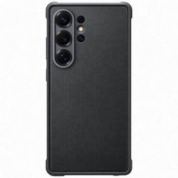 Samsung Funda Rugerizada Negra para Galaxy S25 Ultra