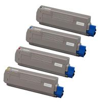 compatible multipack oki mc860cdxn printer toner cartridges 4 pack -44059168