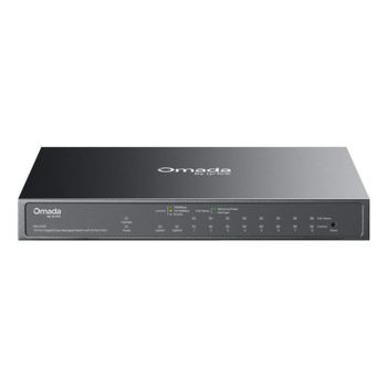 Switch TP-Link Omada ES210GP gestionado 10 puertos Gigabit PoE+ montaje rack DIN rail