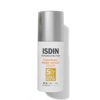 isdin bases maquillaje fusion water magic repair color spf 50 protector solar facial con color y triple accion anti-edad