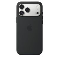 funda para movil apple silicona negra con magsafe para iphone 18 pro max