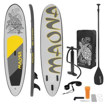 Tabla Hinchable Maona Paddle Surf / Sup 308x76x10 Cm Gris Ecd Germany