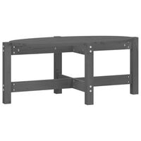 mesa de centro sencilla 87 x 48 x 35 cm madera maciza de pino gris dec039209
