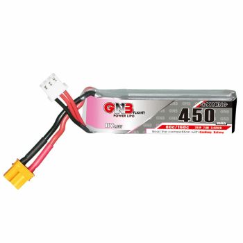 Batería GAONENG GNB 2S 7.6V 450mAh 80C XT30 LiHV LiPo para DarwinFPV Baby Ape Happymodel Mobula8 Sub250 Nanofly20 iFligh
