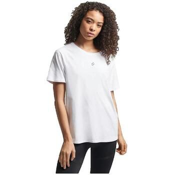 Superdry Camiseta T-shirt Coupe ample Blanc para mujer