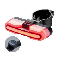 rockbros rex01 luz trasera inteligente para bicicleta con sensor de freno bateria de 500mah 5 modos de luz recargable po