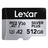 memoria flash lexar professional silver plus 512gb microsdxc uhs-i r205w150 v30
