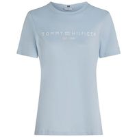 tommy hilfiger camiseta reg corp logo c-nk ss para mujer