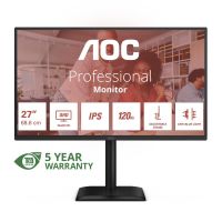 aoc q27e4u 27 qhd 120hz ips altura ajustable altavoces low blue light vesa usb