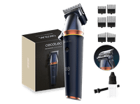cortapelos - cecotec precisioncare expert ceramic motor brushless cuchillas de ceramica 120 min pantalla rpm y bateria 6 peines azul