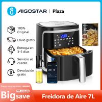 freidora de aire inteligente 7l pantalla led tactil 7 funciones cesta antiadherente extraible conexion wifi 1900w