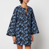 baum und pferdgarten abu floral-jacquard mini dress - eu 34uk 6