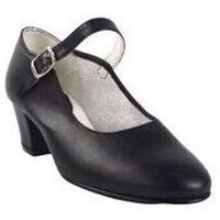bienve mocasines zapato flamenca-correa negro para mujer