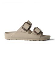 birkenstock para mujer 1030389 sandalias arizona big buckle eva ajuste estrecho taupe 38 plano ninguno casual
