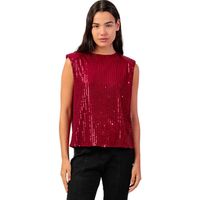 admas blusa top sin mangas sequins para mujer