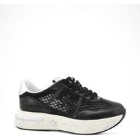 premiata deportivas moda sneakers donna nero argento cassie-pe25-var 7389 para mujer