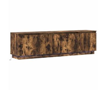 Mueble de tv con led roble ahumado 180 x 38 x 49 cm