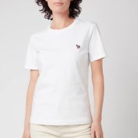 ps paul smith womens zebra t-shirt - white - xs