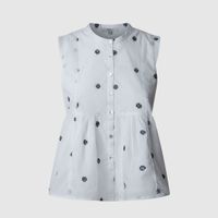 pepe jeans camisa elvire blanca pl305017-803