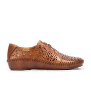pikolinos para mujer 655-4783 zapatos de piel pvallarta marron 36 plano cordones casual