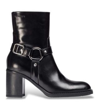 Wonders para mujer. I-9204_2763_5792 Botines de Piel Remache 04 Negro (38), 5 a 8cm, Cremallera, Casual