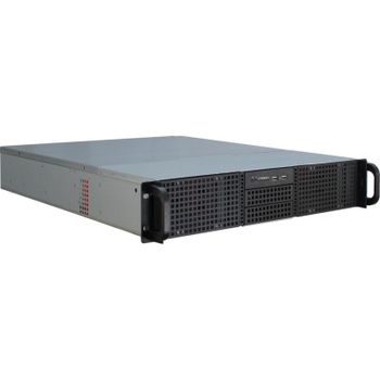 Servidor Inter-Tech IPC 2U-20255 Rack 2U Negro Acero 8 HDD 3,5