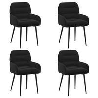 sillas de comedor 4 uds terciopelo negro 59 x 595 x 90 cm vidaxl