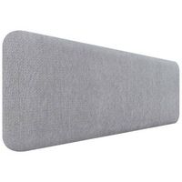 dhome cabecero tapizado liso redondeado tejido luxury para pared acusticos cabeceros absorbentes cabezal cama dormitorio silver grey 140cm