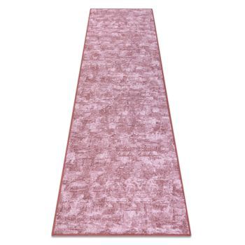 Alfombra De Pasillo Solid Rubor Rosado 60 Hormigón  120x350 Cm