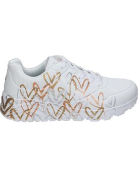 Zapatillas Para Mujer Skechers X Jgoldcrown Uno Lite 314067l-wtgd Blanco Y Dorado 37