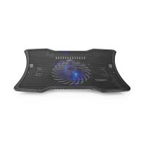 soporte para portatil nedis nbcr101bk con ventilador de 125 cm y usb
