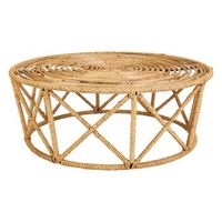 mesa de centro de cana a 80x80x45