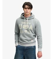 superdry para hombre m2014562a sudadera con capucha ess gris xxl casual algodon