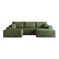 sofa esquinero modular 270cm sofa chaise longue en l verde asiento profundo pana a rayas