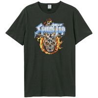 amplified clothing camiseta skull and flames para hombre