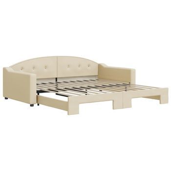 Sofá Cama | Cama Para Adultos Nido Tela Crema 100x200 Cm