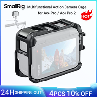 jaula de camara de accion smallrig para insta360 ace pro 2ace pro compatible con disparo horizontal y vertical con garra de montaje zapata fria