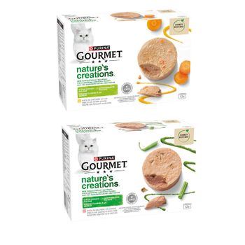 Purina Gourmet Nature's Creation Mousse 48 x 85 g - Megapack - Pack mixto: pollo / salmón
