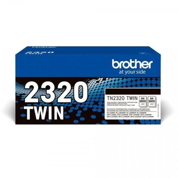 Pack Tóner Original Brother TN2320TWIN Negro 2 Unidades