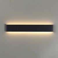 aplique de pared led egeo negro 14w