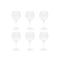 copas de vino con pie de diamante - lote de 4