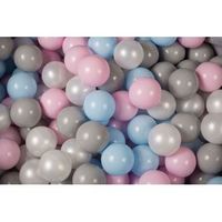 meowbaby juego de bolas de plastico 300 piezas azul cielorosa pastelperlagris
