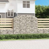 cesta gaviones  gavion para piedras  gavion decorativo forma arco hierro galvanizado 200x50x160180 cm cfw803266