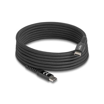 Cable USB-C DeLOCK 2 m USB 2.0 Negro Magnético