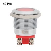 40 indicadores led rojos de 19 mm 24 v ip68