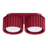 lampara de techo borgona aluminio alt 12 cm