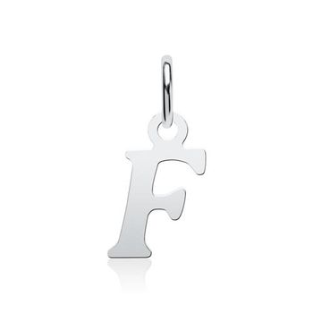 Colgante letra F de plata 925