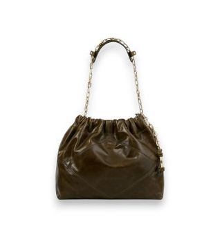 BA&SH para mujer. 2H25CFMV Bolso de piel June caqui (OSFA), Casual, Verde