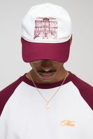 gorra con estampado de paisaje blanco
